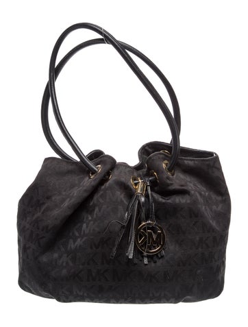 Jacquard Top Handle Bag