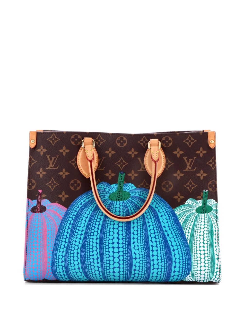 OnTheGo Yayoi Kusama Pumpkins Monogram Canvas MM tote bag