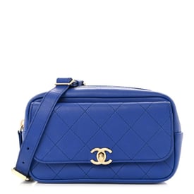 Chanel Calfskin Casual Trip Waist Bag Blue