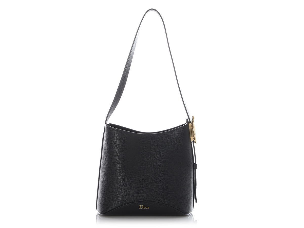 Dior Small Black Médallion Bucket Bag