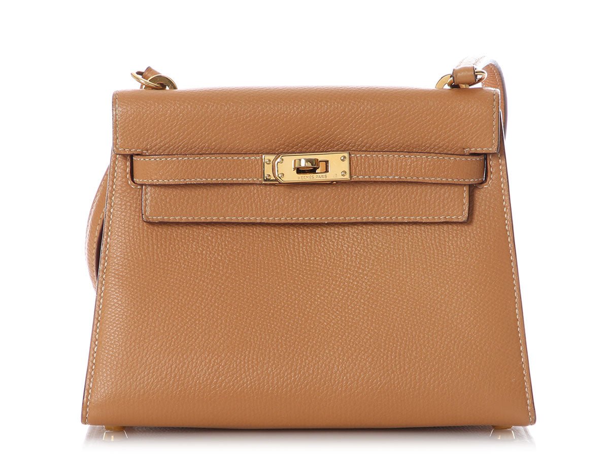 Hermès Vintage Gold Mini Shoulder Kelly 20