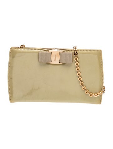 Salvatore Ferragamo Patent Leather Top Handle Bag