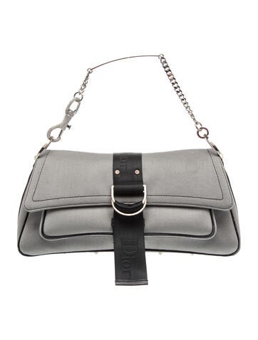 Dior Satin Hardcore Jersey Flap Shoulder Bag Vintage