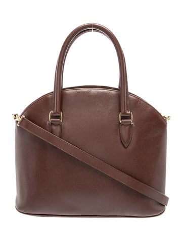 Leather Top Handle Bag