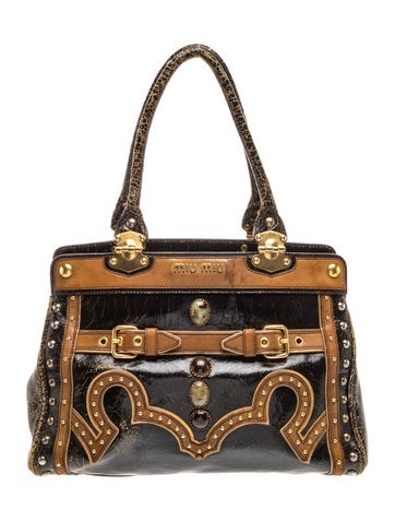 Leather Top Handle Bag