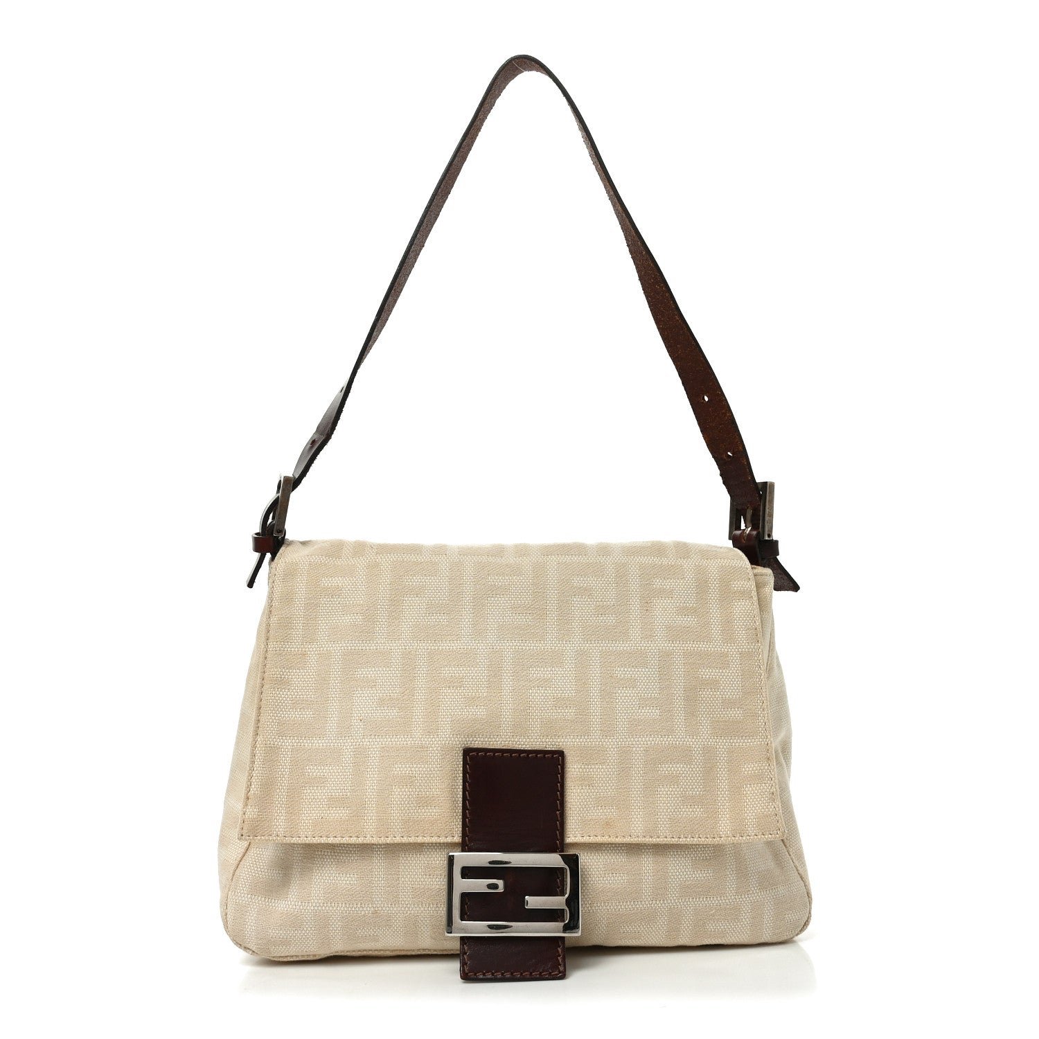 Fendi Zucca Mama Baguette Beige