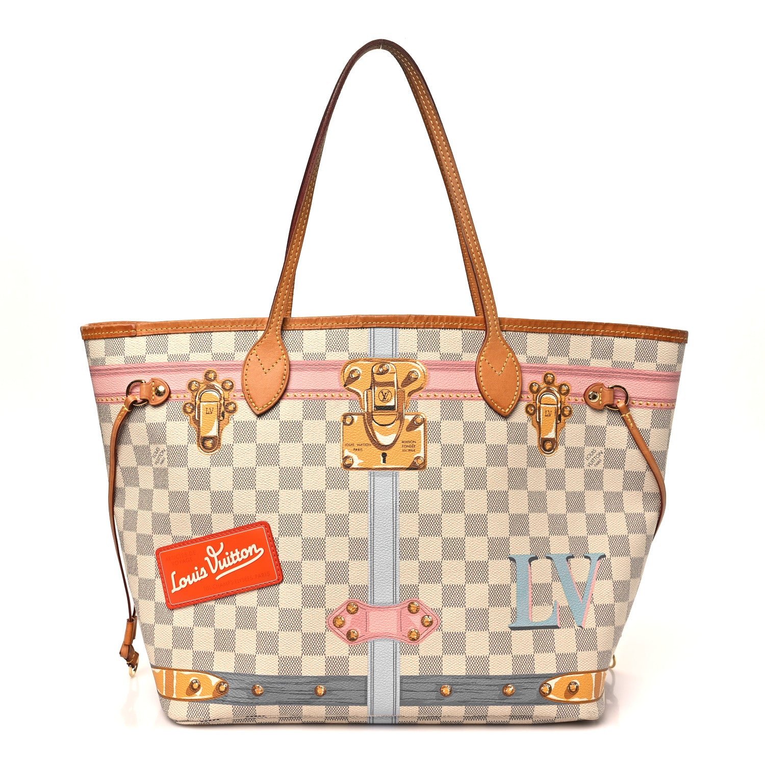 Louis Vuitton Louis Vuitton Damier Azur Summer Trunks Neo Neverfull MM