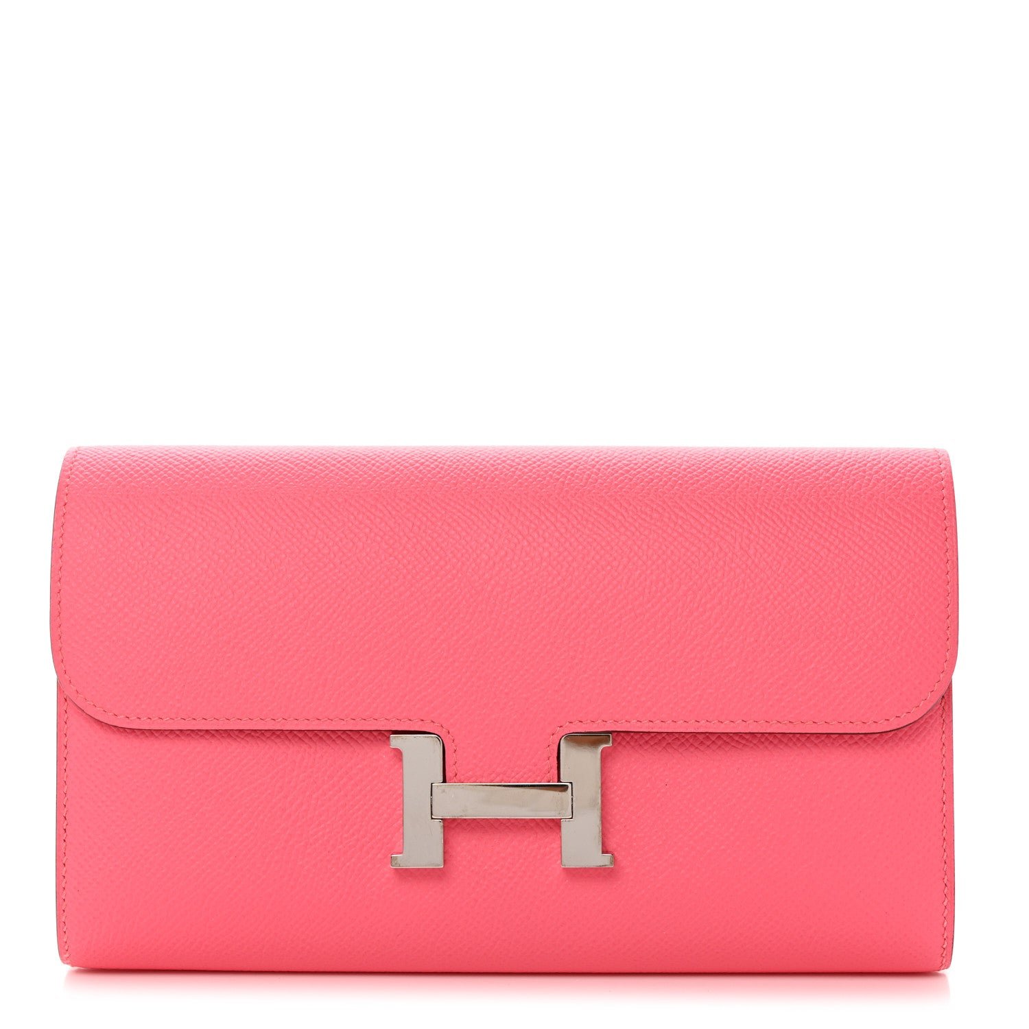 Hermes Epsom Constance Long Wallet Rose Azalee
