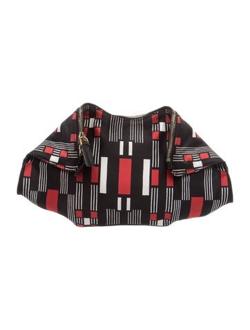 Alexander McQueen Satin Manta Clutch