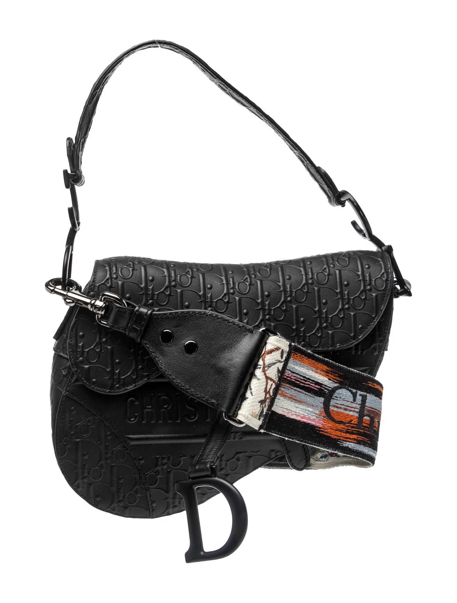 Oblique Jacquard Saddle