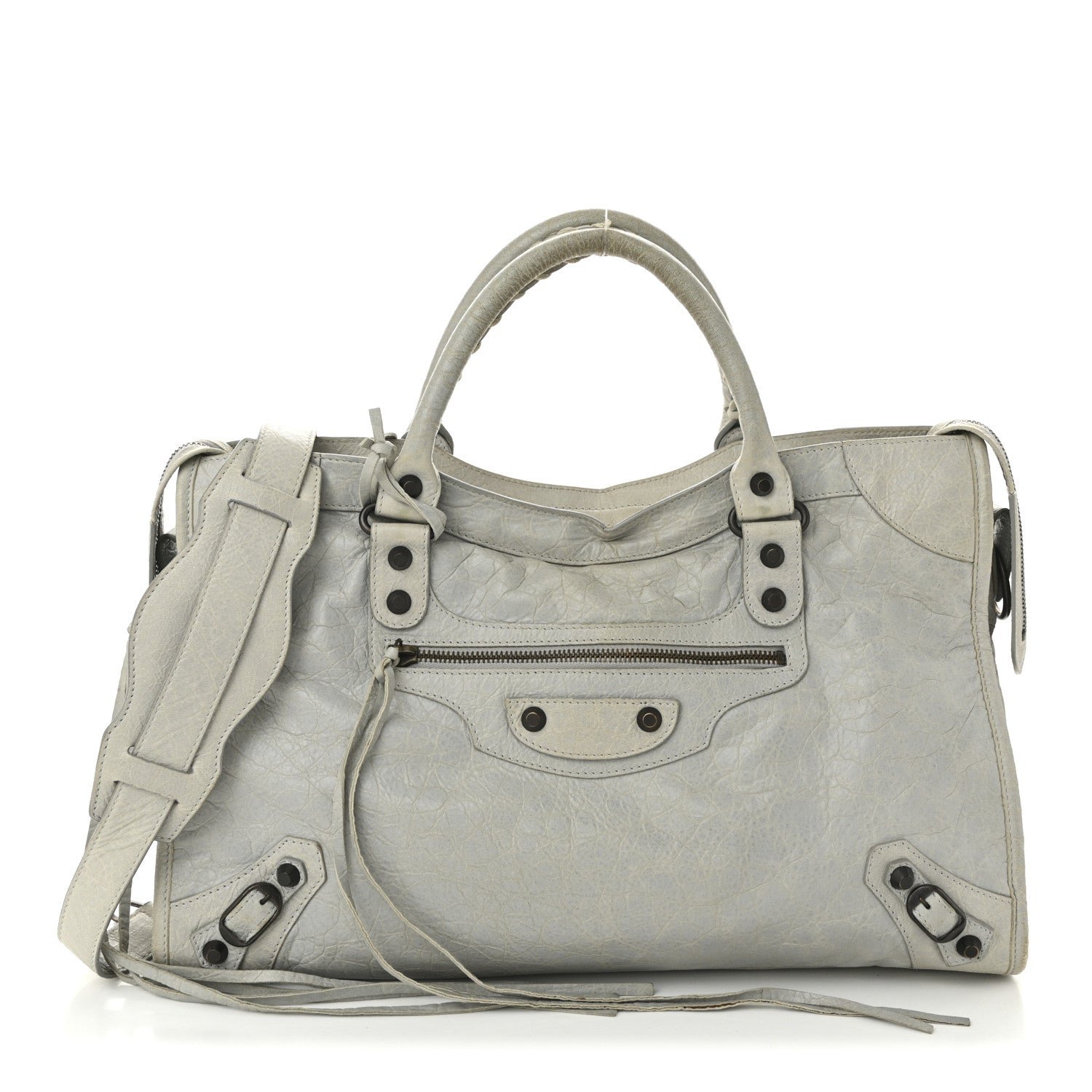 Balenciaga Agneau Classic Hardware City Gris Ciment