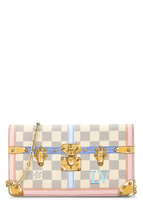 Louis Vuitton Damier Azur Trunk Pochette Weekend