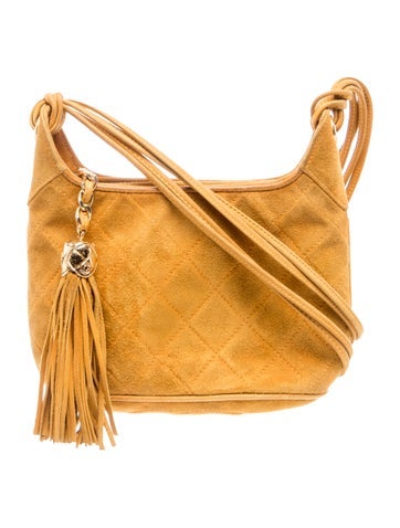 Quilted CC Tassel Shoulder Bag