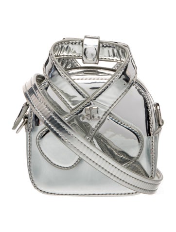 Courreges Leather Top Handle Bag