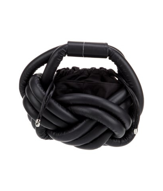 Issey Miyake Miyake Leather Top Handle Bag