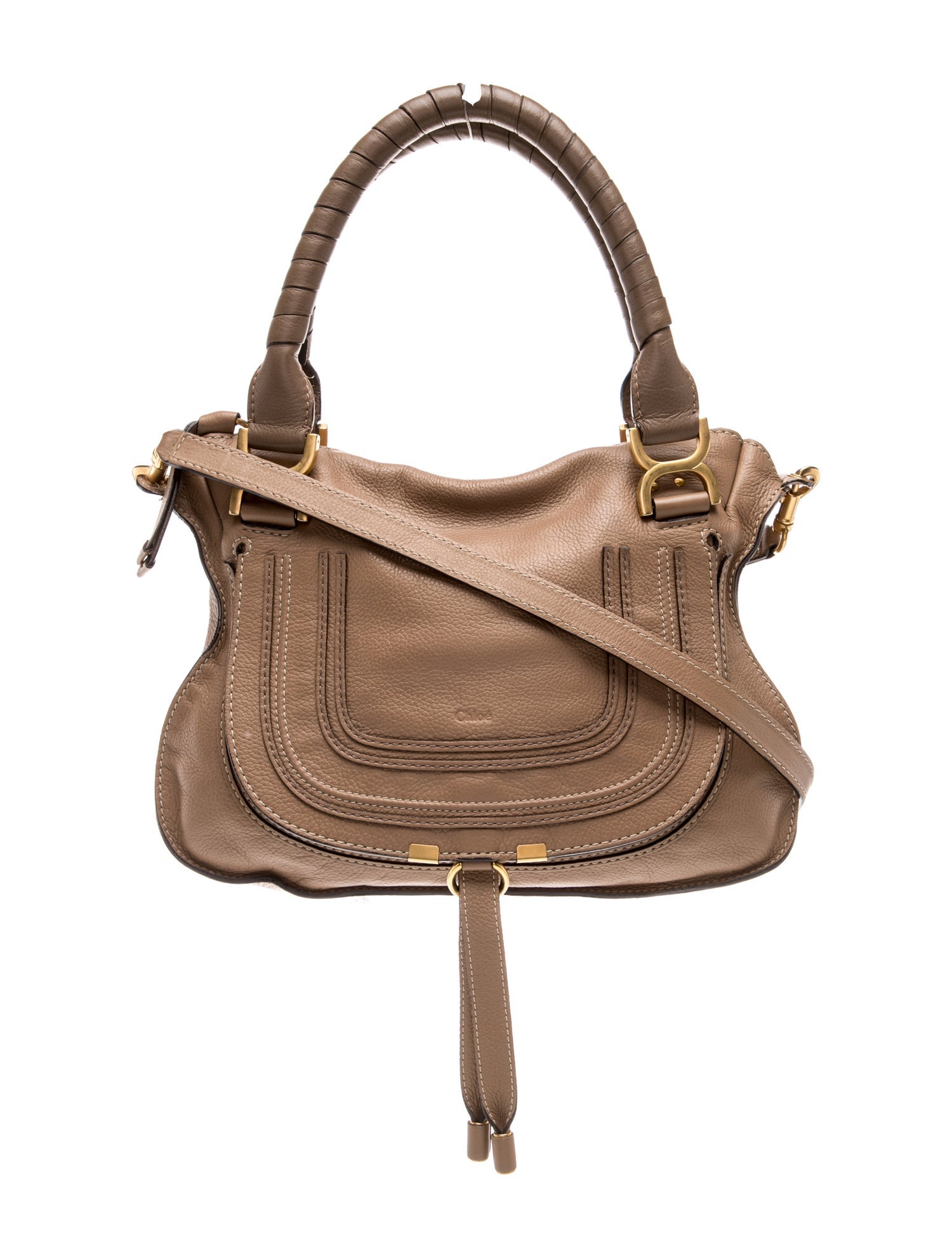 Leather Marcie Shoulder Bag Medium