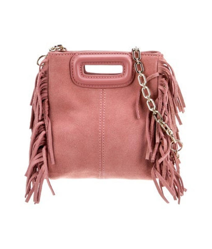 Maje Suede Shoulder Bag