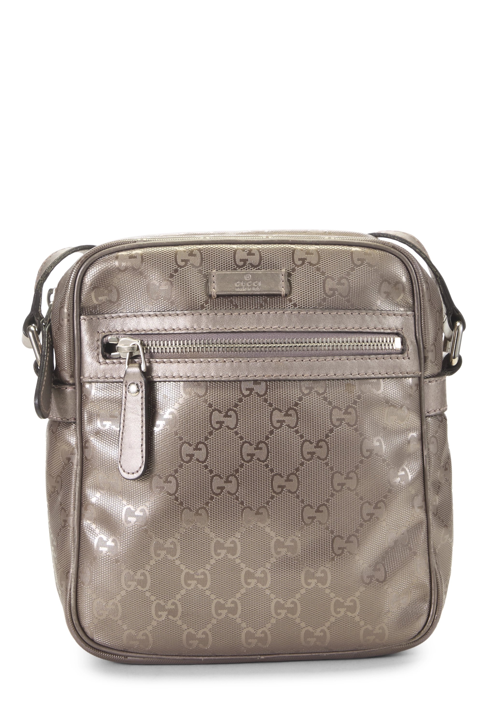 Purple GG Imprime Vertical Camera Bag Mini