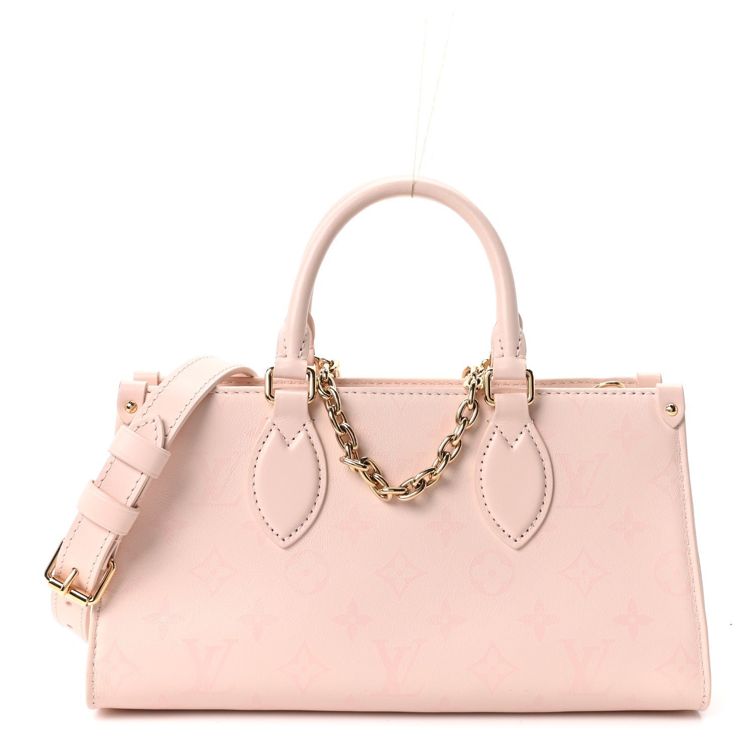 Louis Vuitton Calfskin OnTheGo East West Pearl Pink