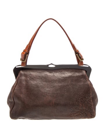 Leather Top Handle Bag