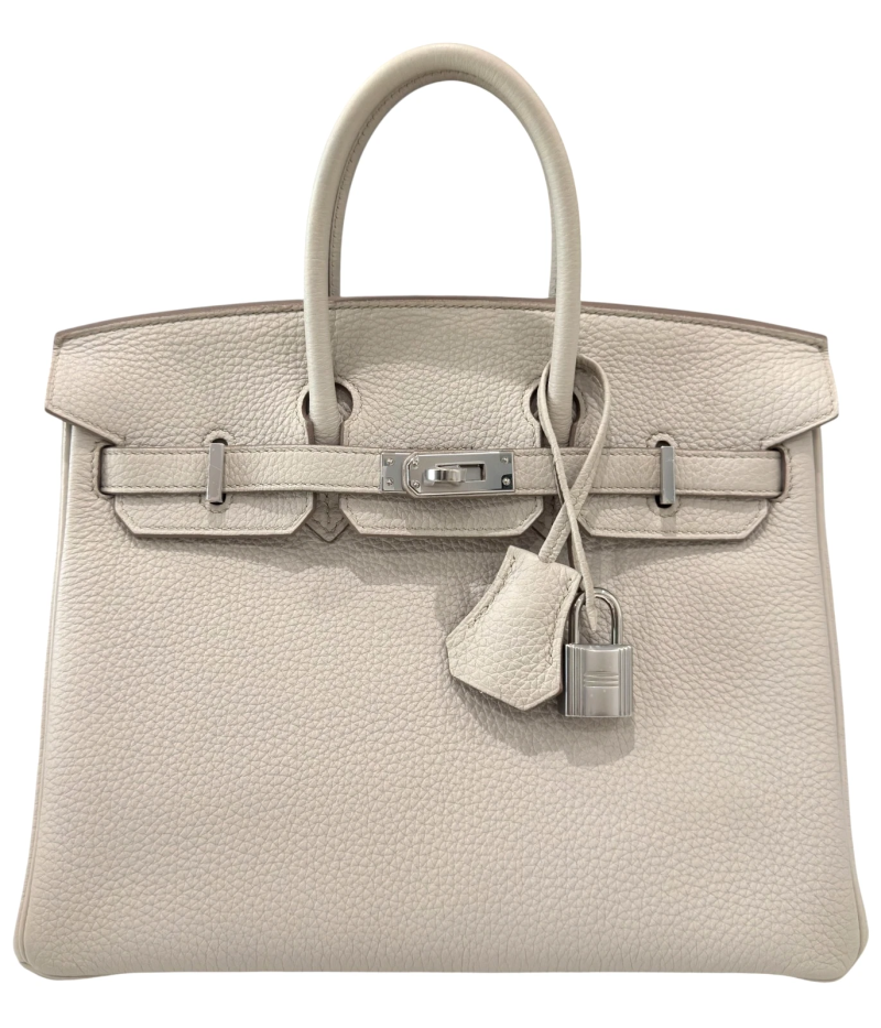 Beton Togo Birkin 25 Palladium Hardware, 2019