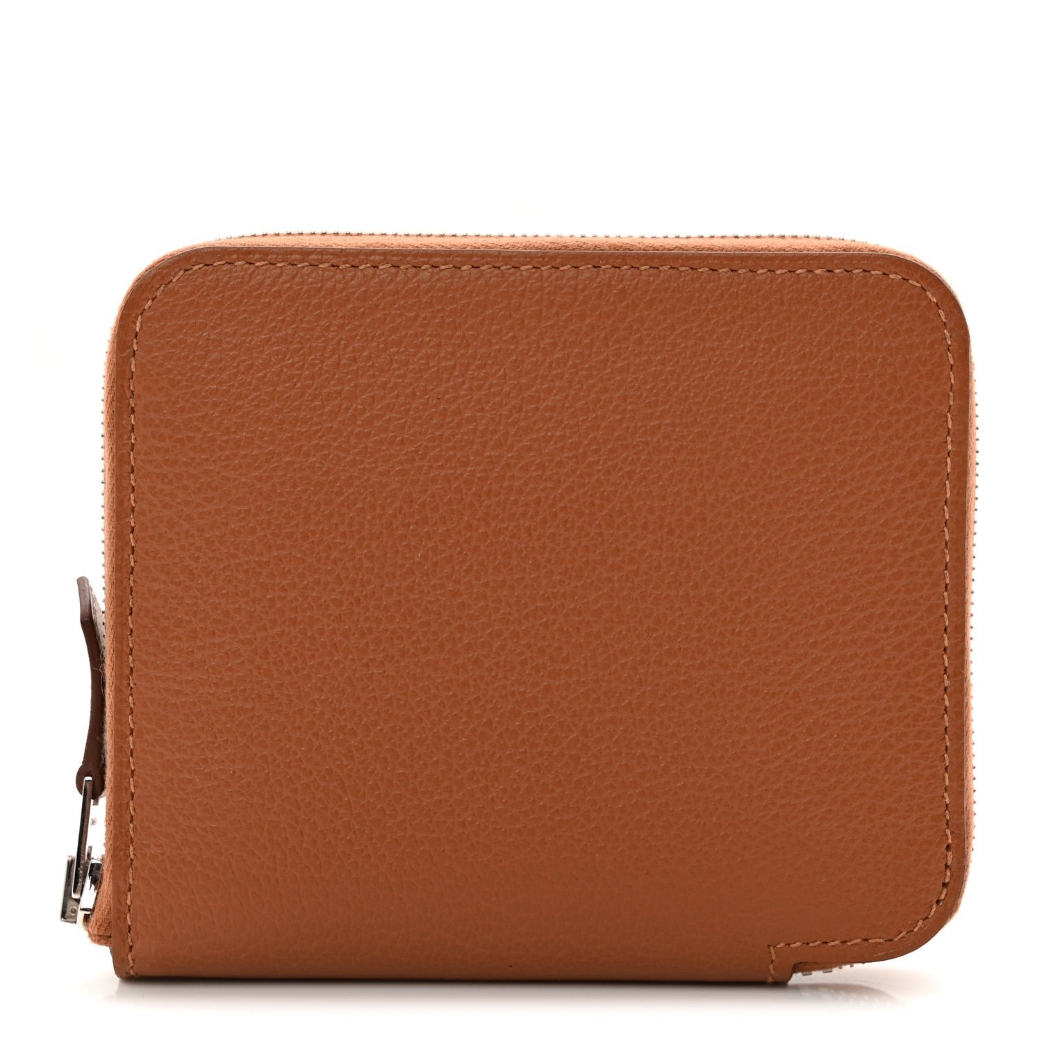 Hermes Evercolor Barenia Silk'In Compact Wallet Gold