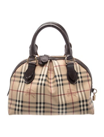 Haymarket Check Top Handle Bag