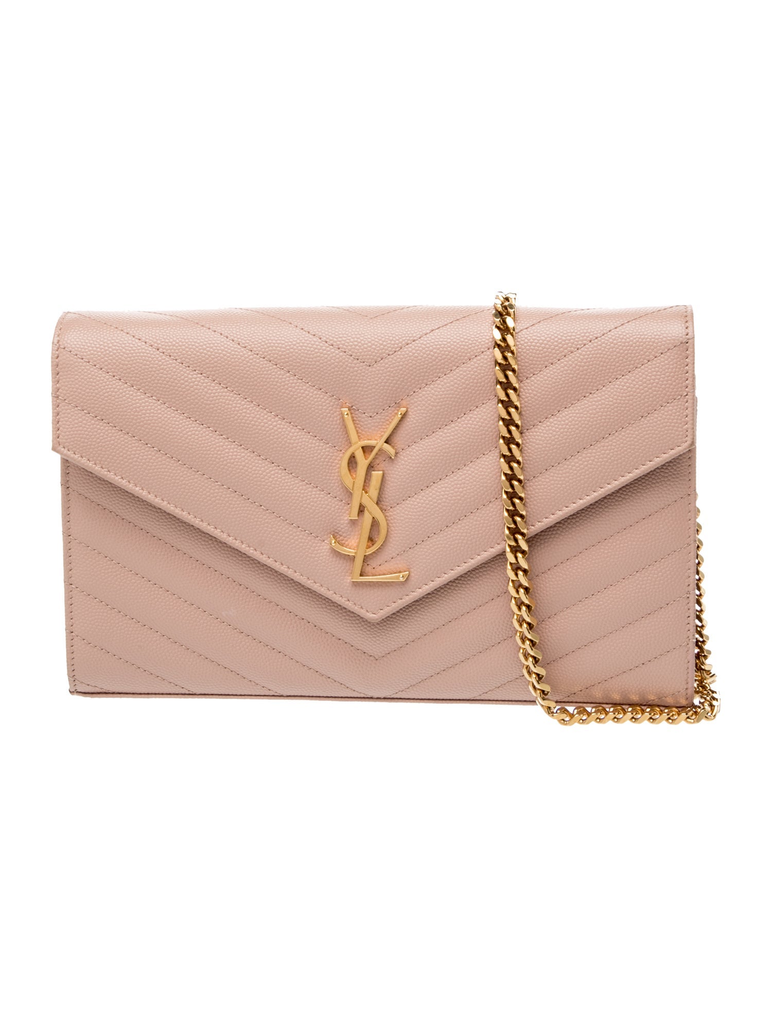 Saint Laurent Leather Envelope Medium