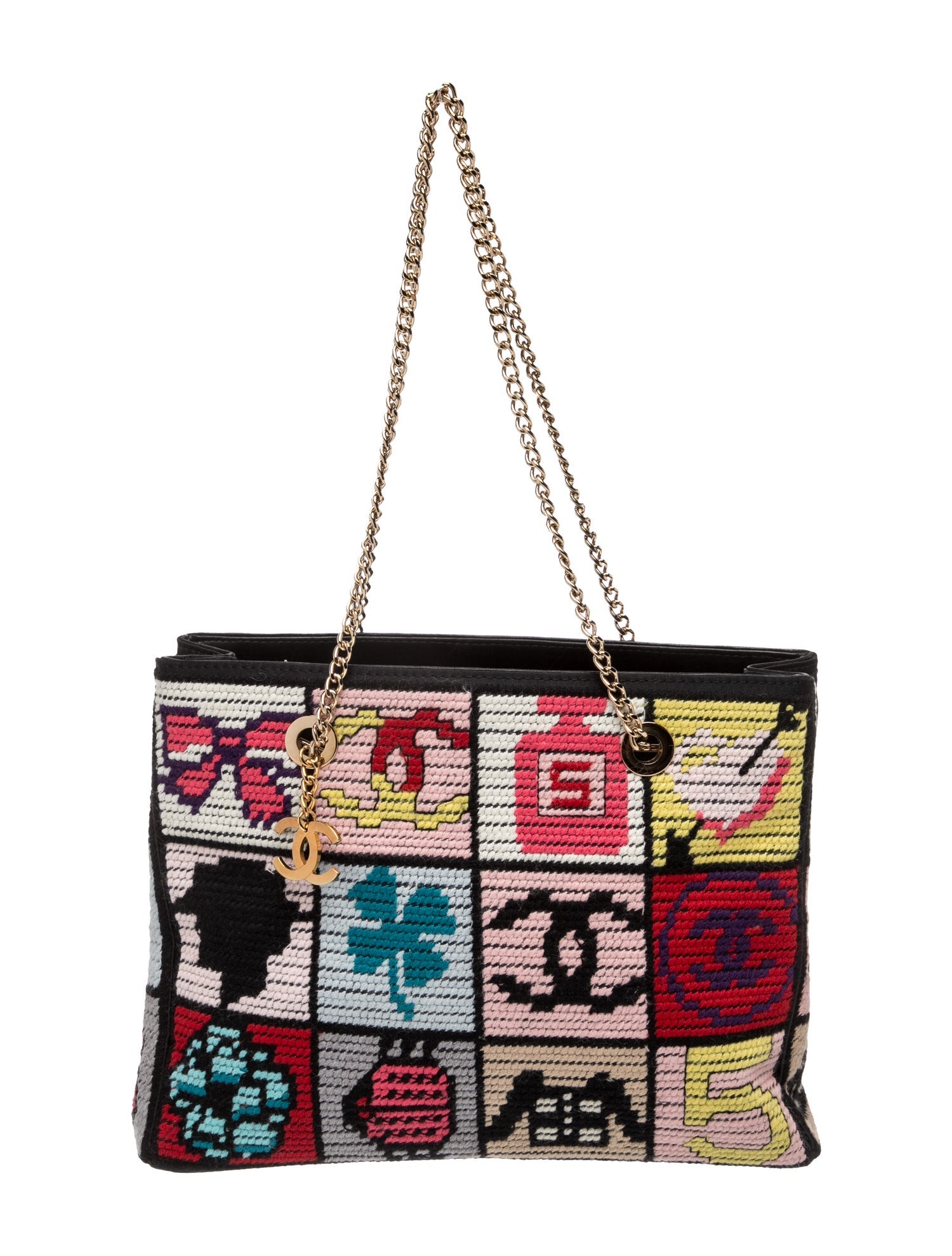 Chanel Precious Symbols Needlepoint Tote