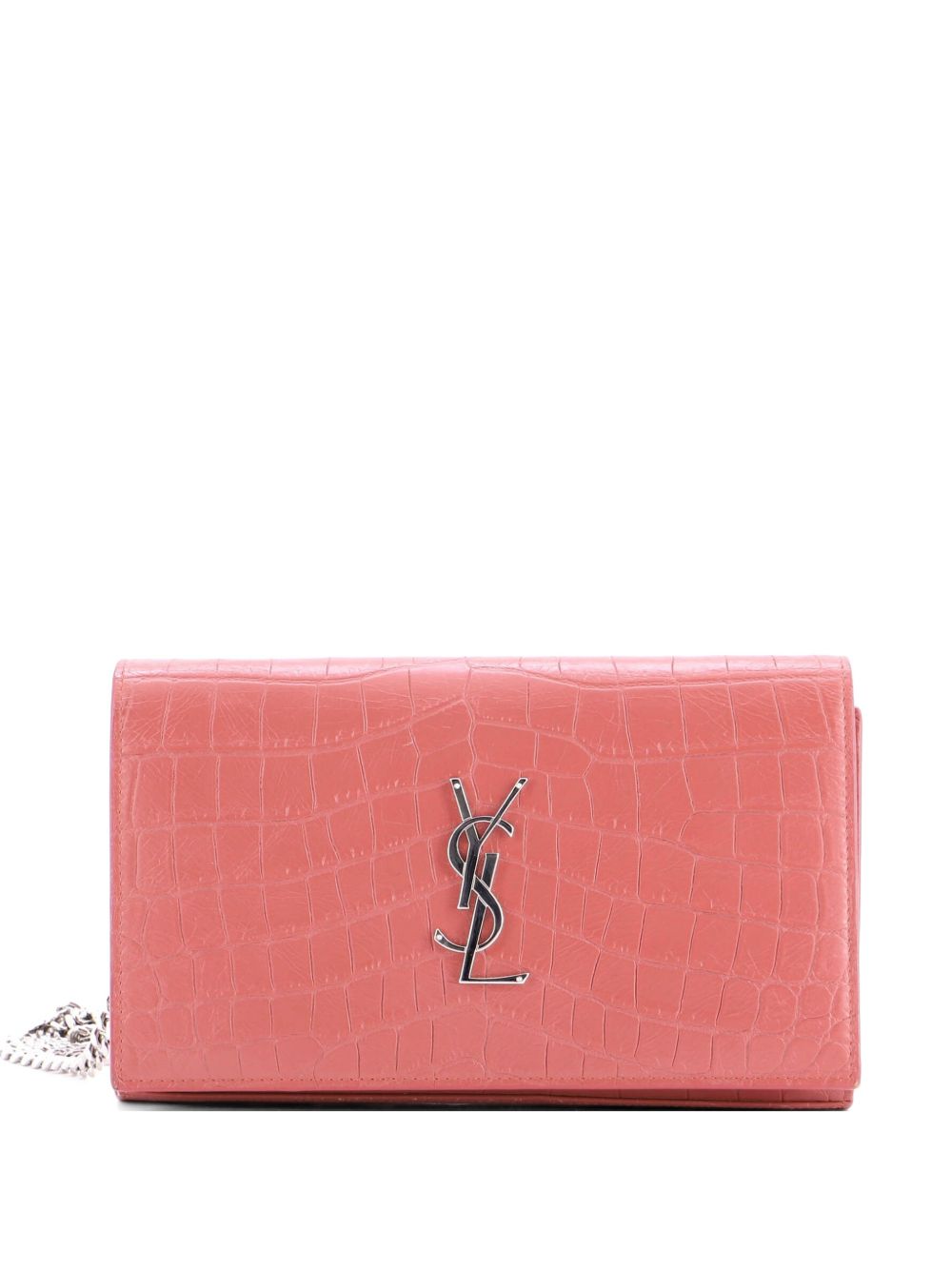 Classic Monogram Wallet on Chain Crocodile Embossed Leather Small crossbody bag