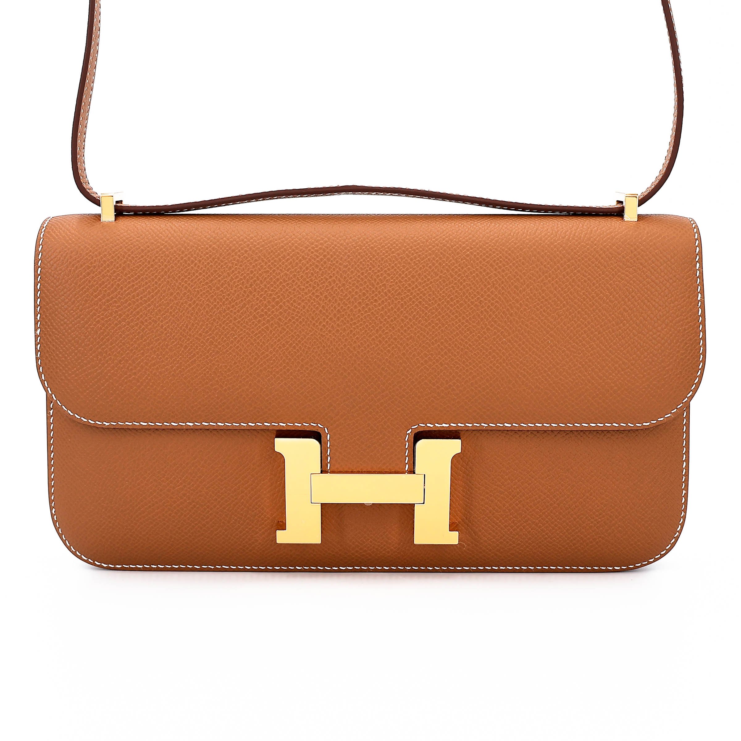 Brand New ( Rank N ) HERMÈS Constance Elan Gold (37) Epsom Gold hardware G (2026)