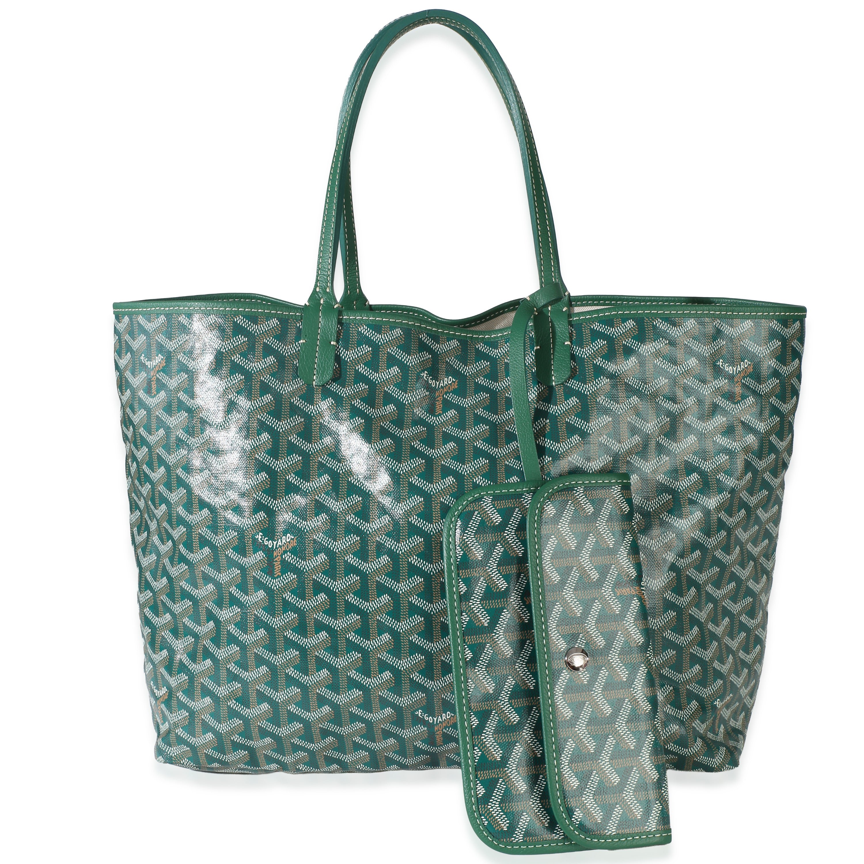 Green Goyardine Canvas Saint Louis PM