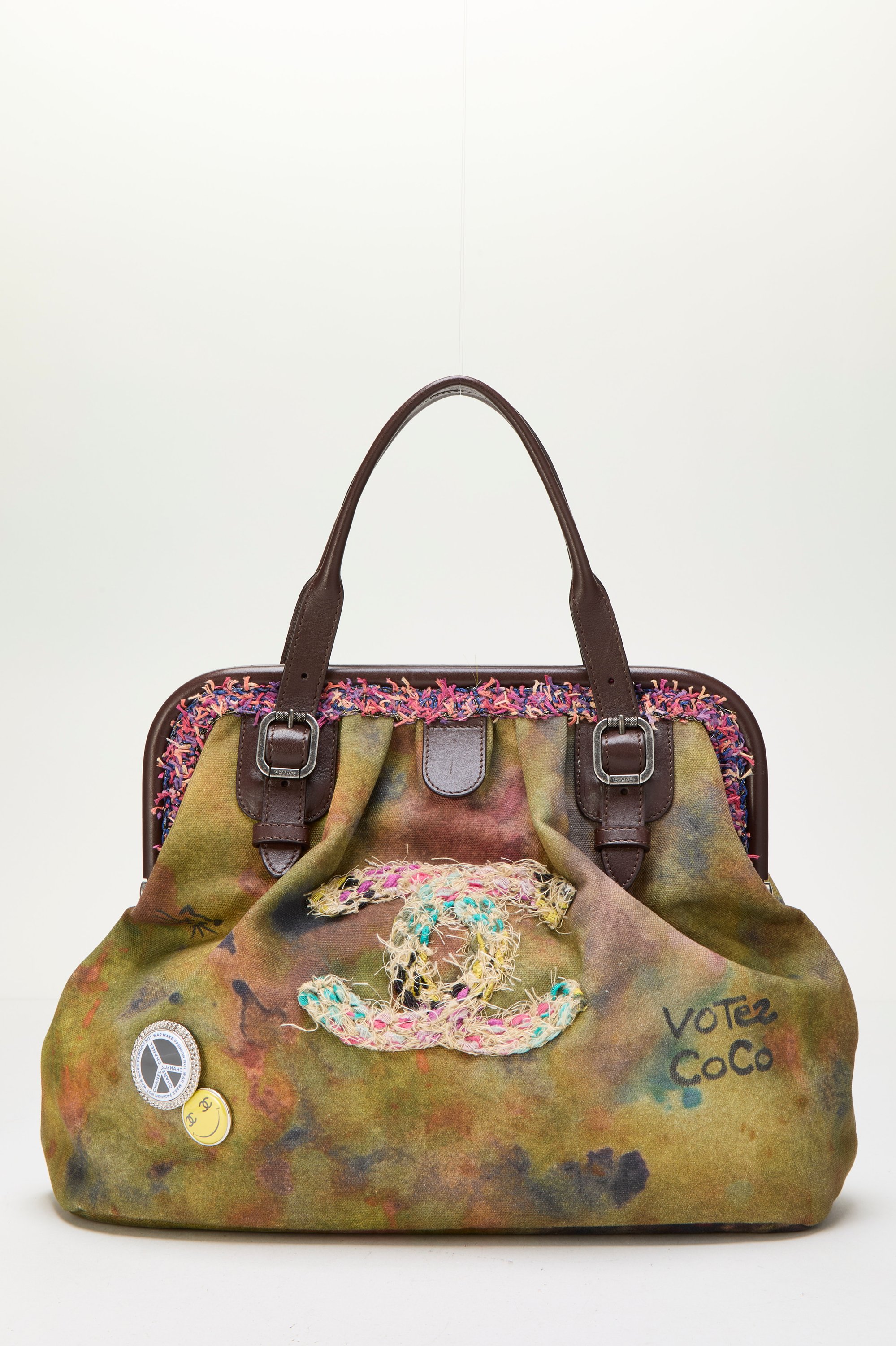 Green Graffiti Canvas On The Pavements Bowling Bag