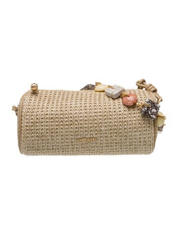 Raffia Top Handle Bag