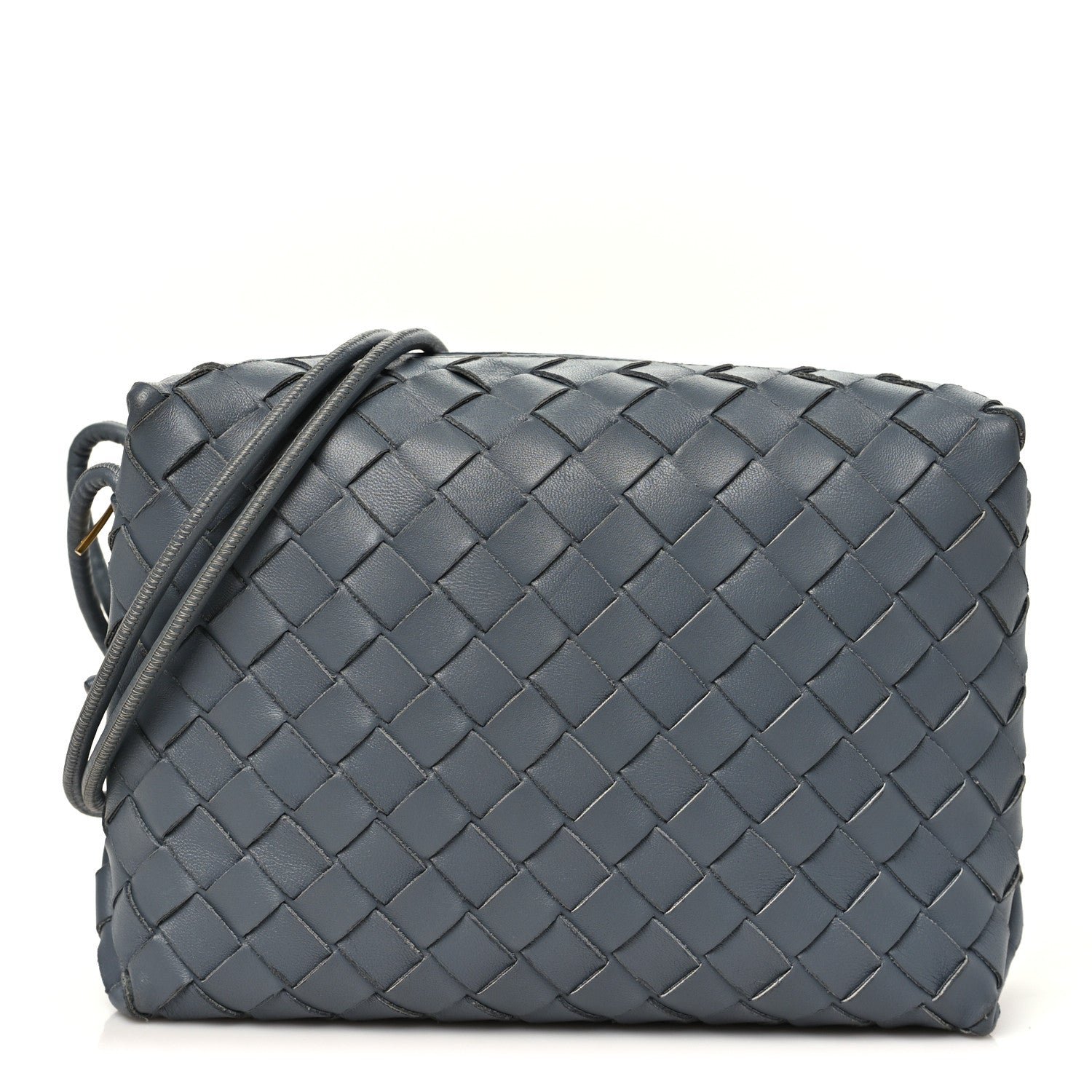 Bottega Veneta Nappa Intrecciato Mini Loop Camera Bag Thunder