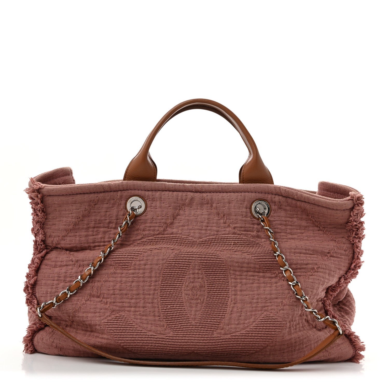 Chanel Canvas Large Double Face Tote Pink