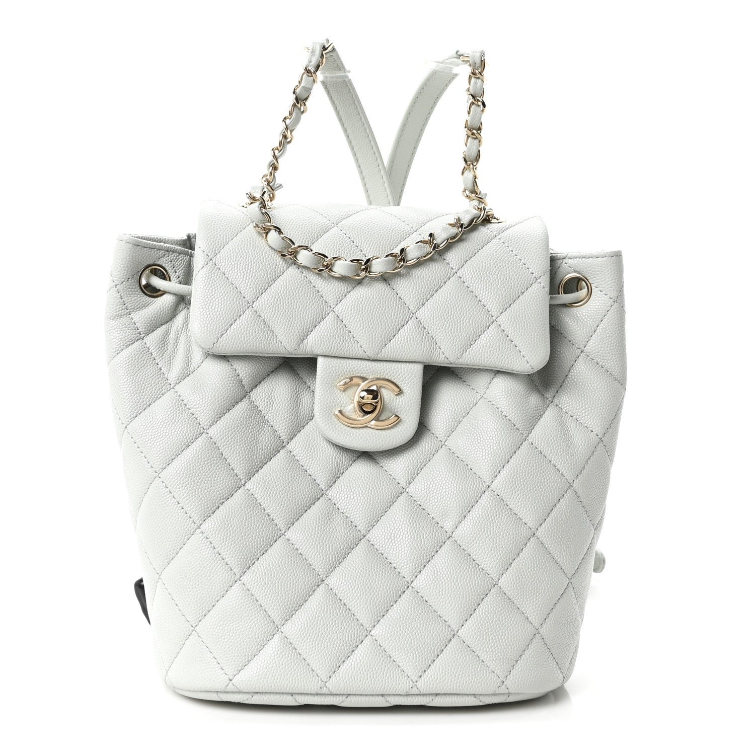 Chanel Caviar Quilted Mini Urban Spirit Backpack Light Blue