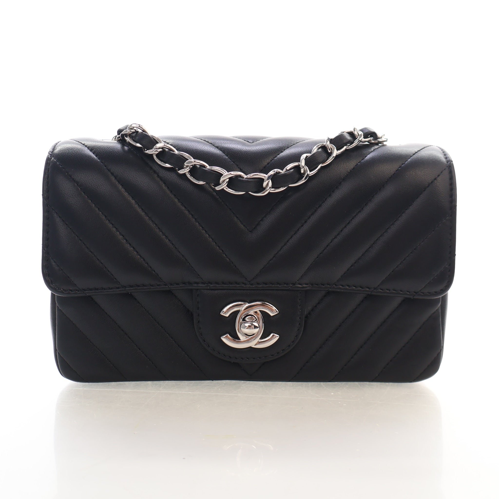 Chanel Mini Lambskin Rectangular Flap Bag