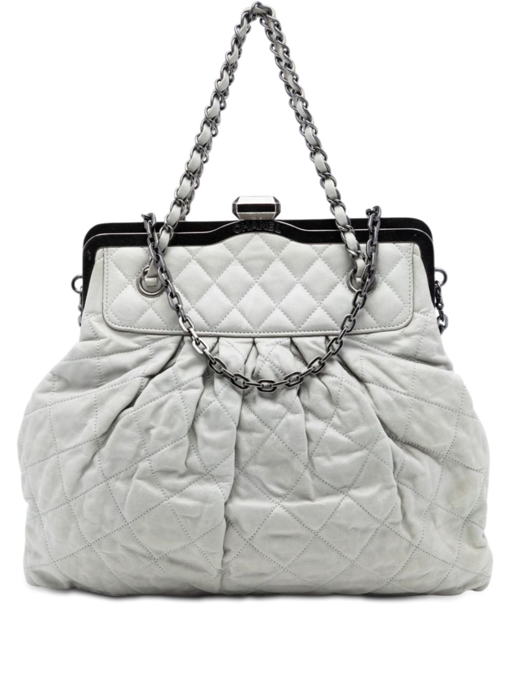 2010-2011 Iridescent Calfskin Chic Quilt Frame satchel