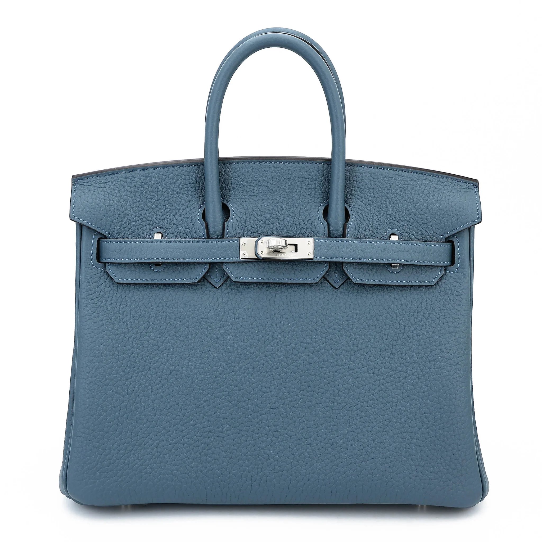 Brand New ( Rank N ) HERMÈS Birkin 25 Bleu Tempete (N7) Togo Palladium hardware G (2026)