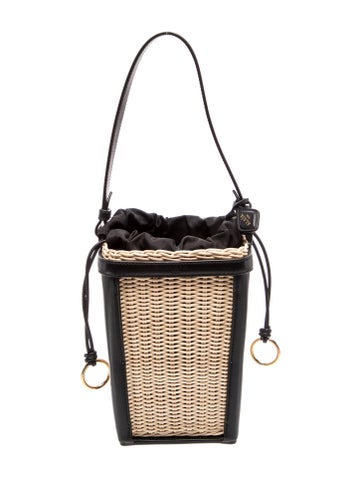 Alaia Wicker Bucket Bag