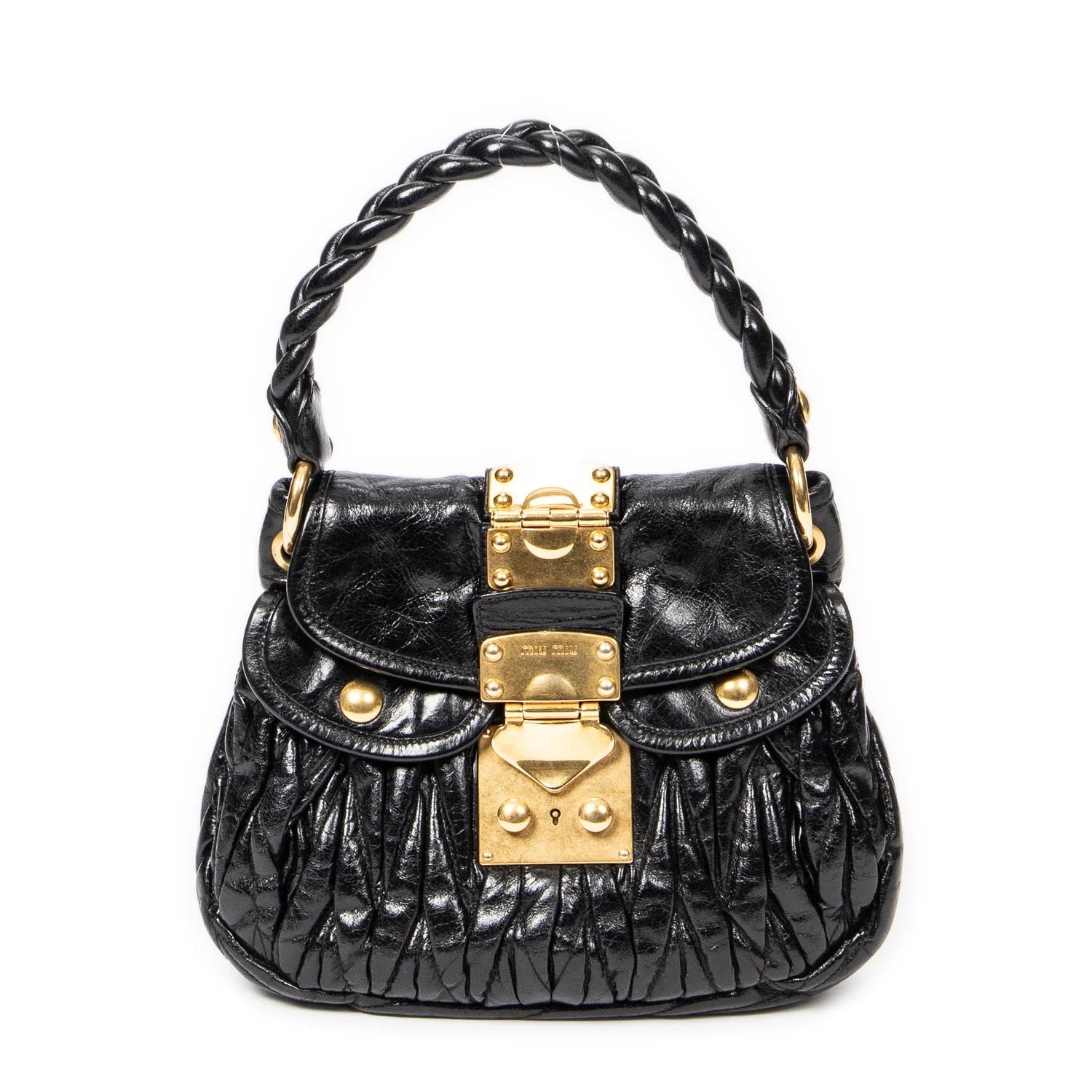 Miu Miu Leather Mini Coffer