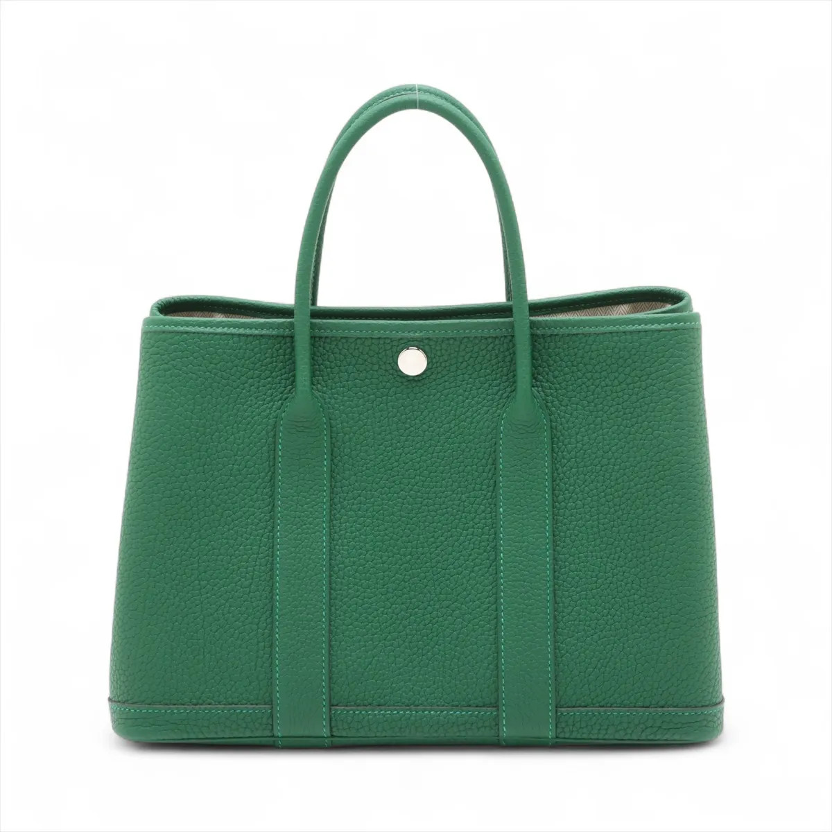Hermès Garden Party 30 TPM Negonda Vermoyans Silver Metal Fittings
