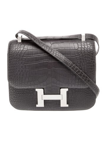 Hermes Matte Alligator Constance 24