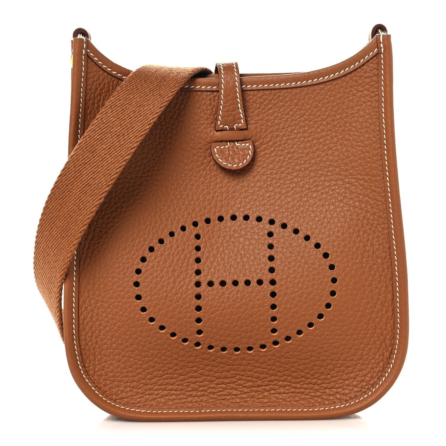 Hermes Taurillon Clemence Evelyne TPM Gold