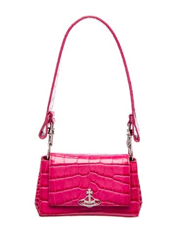 Embossed Leather Shoulder Bag