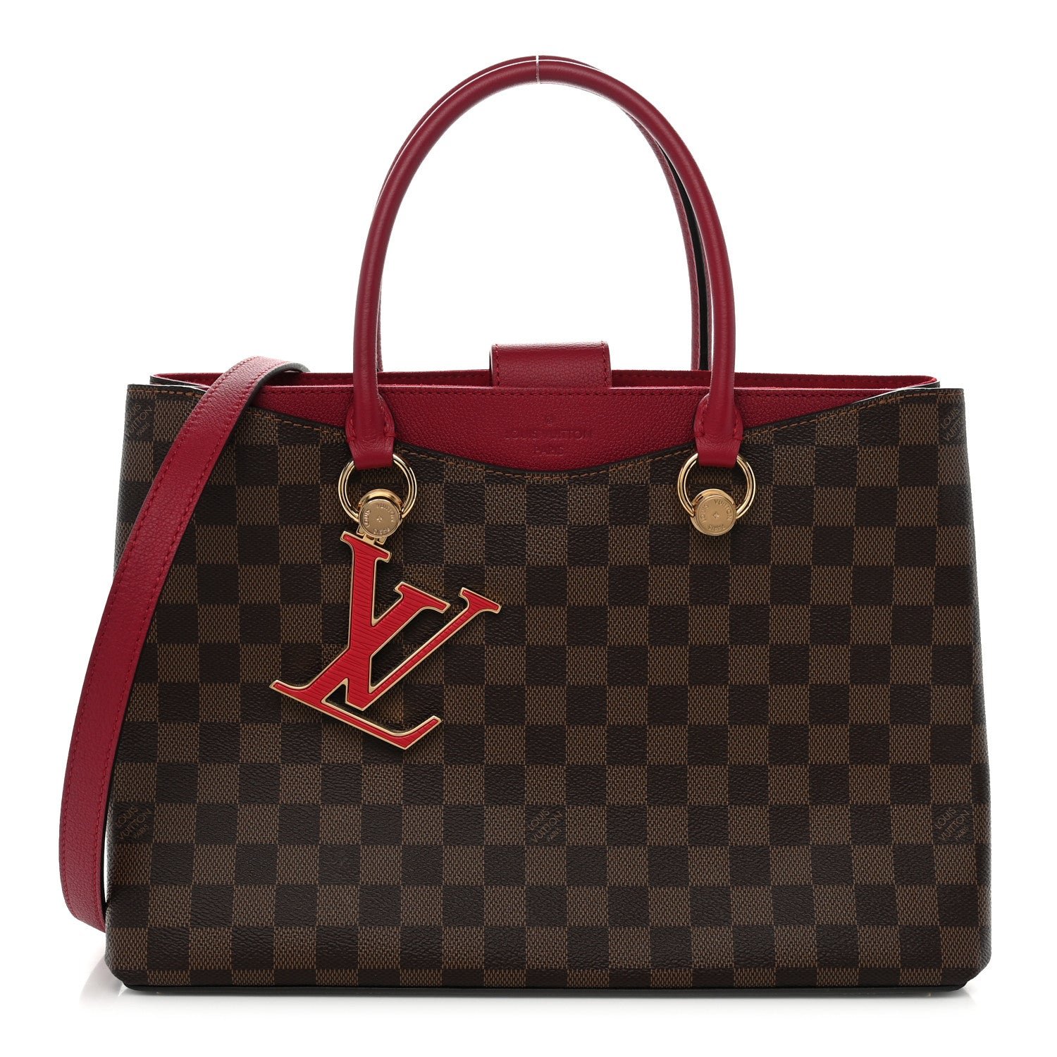 Louis Vuitton Damier Ebene LV Riverside Lie De Vin