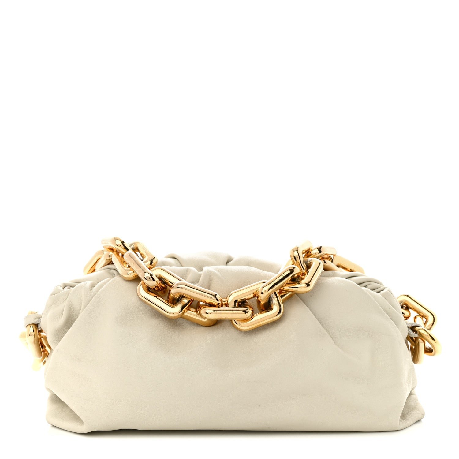 Bottega Veneta Calfskin The Pouch Chain Plaster