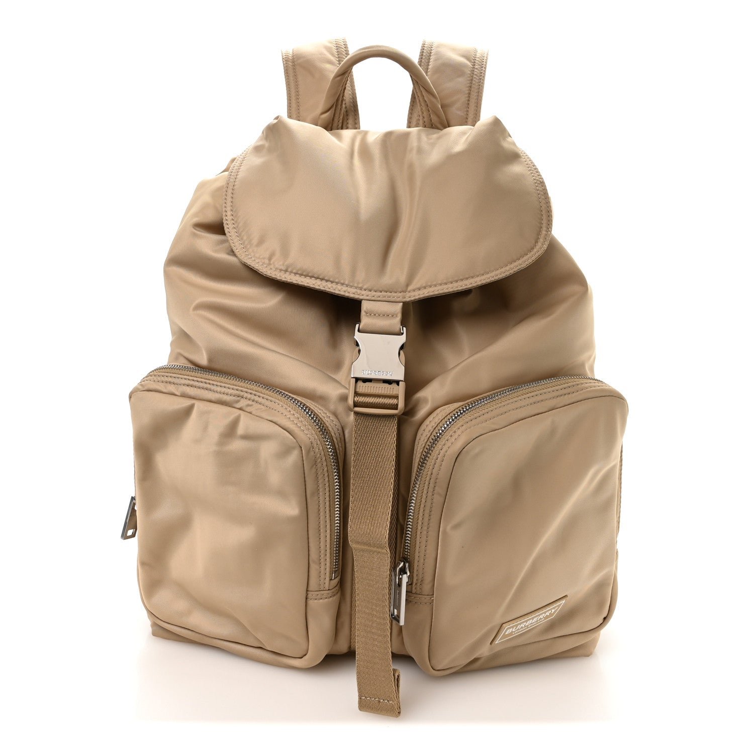 Burberry Nylon Medium Rucksack Backpack Gold Honey