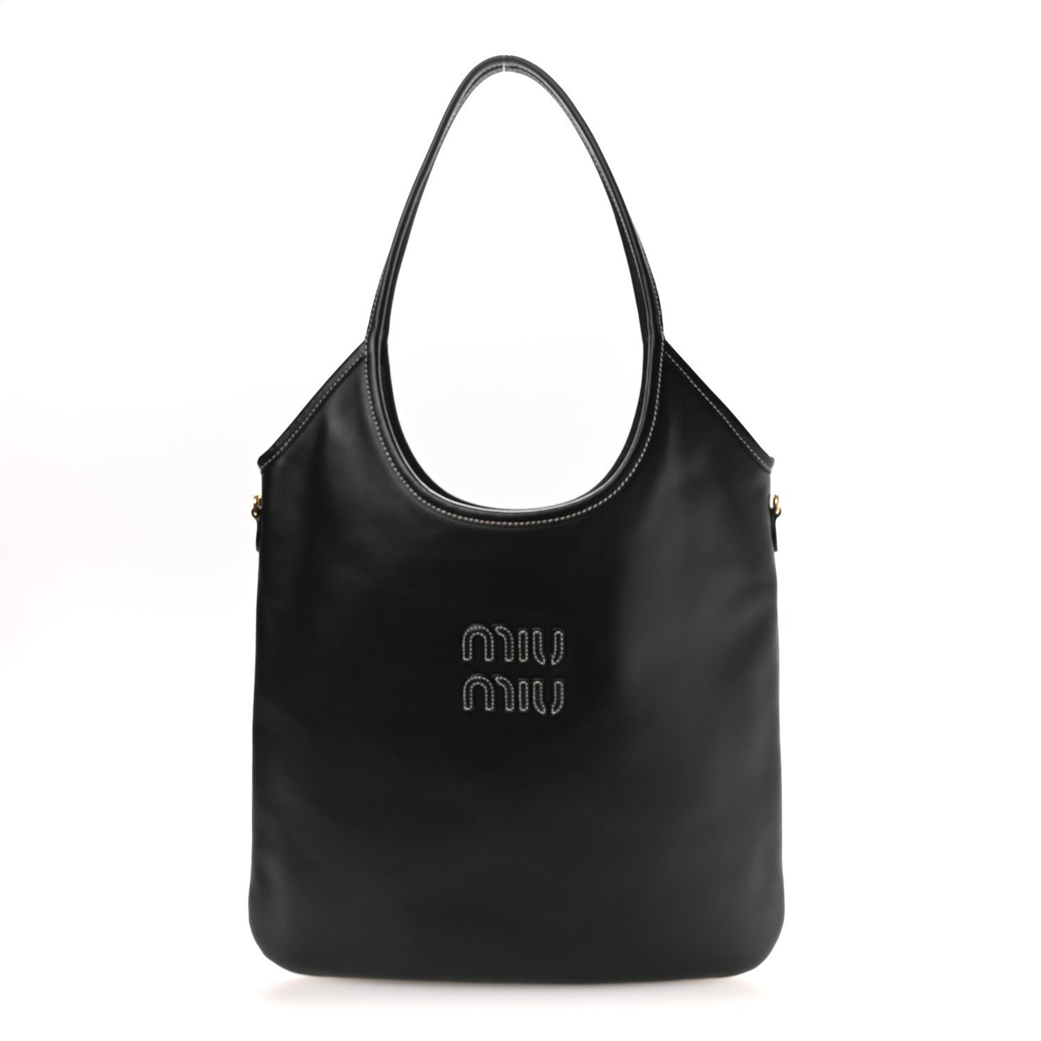 Miu Miu Nappa Ivy Bag Black